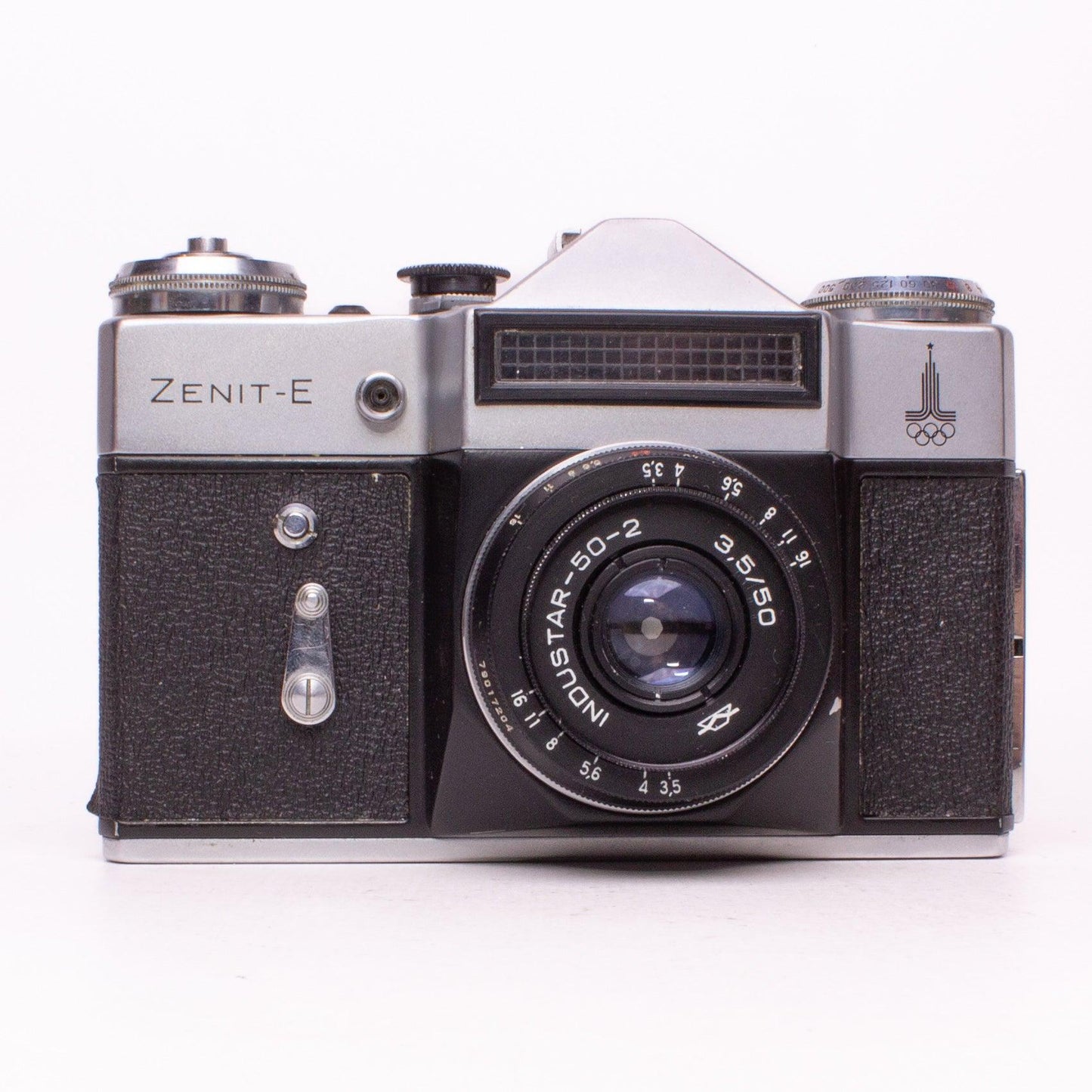 Zenit-e slr with industar-50-2 lens made in ussr film camera