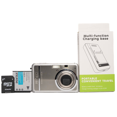 Pentax Optio S12 12.0MP Silver Digital Camera - Good