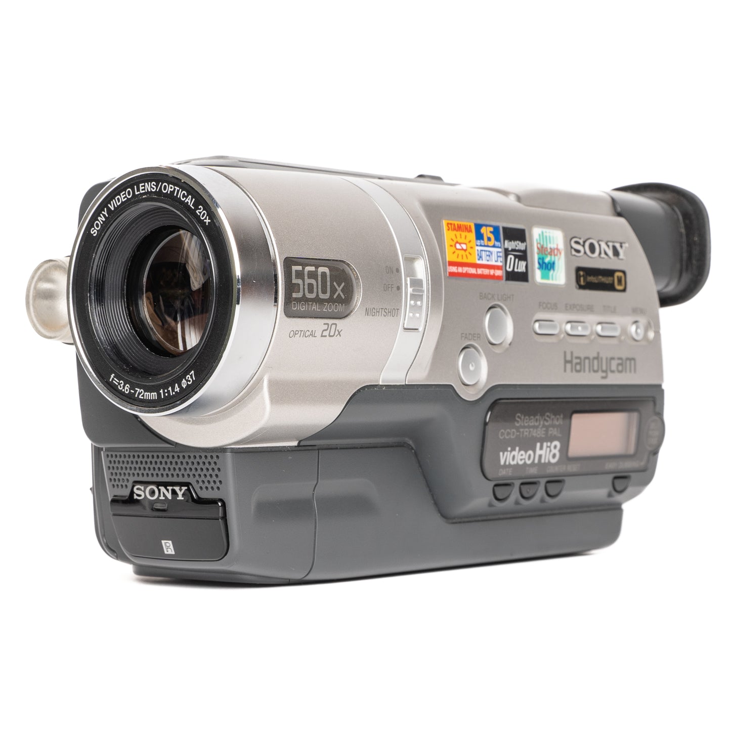Sony Handycam CCD-TR748E Video Hi8 PAL Gray Camcorder - Good