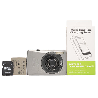 Canon Digital IXUS 75 7.1MP Silver Digital Camera - Well Used