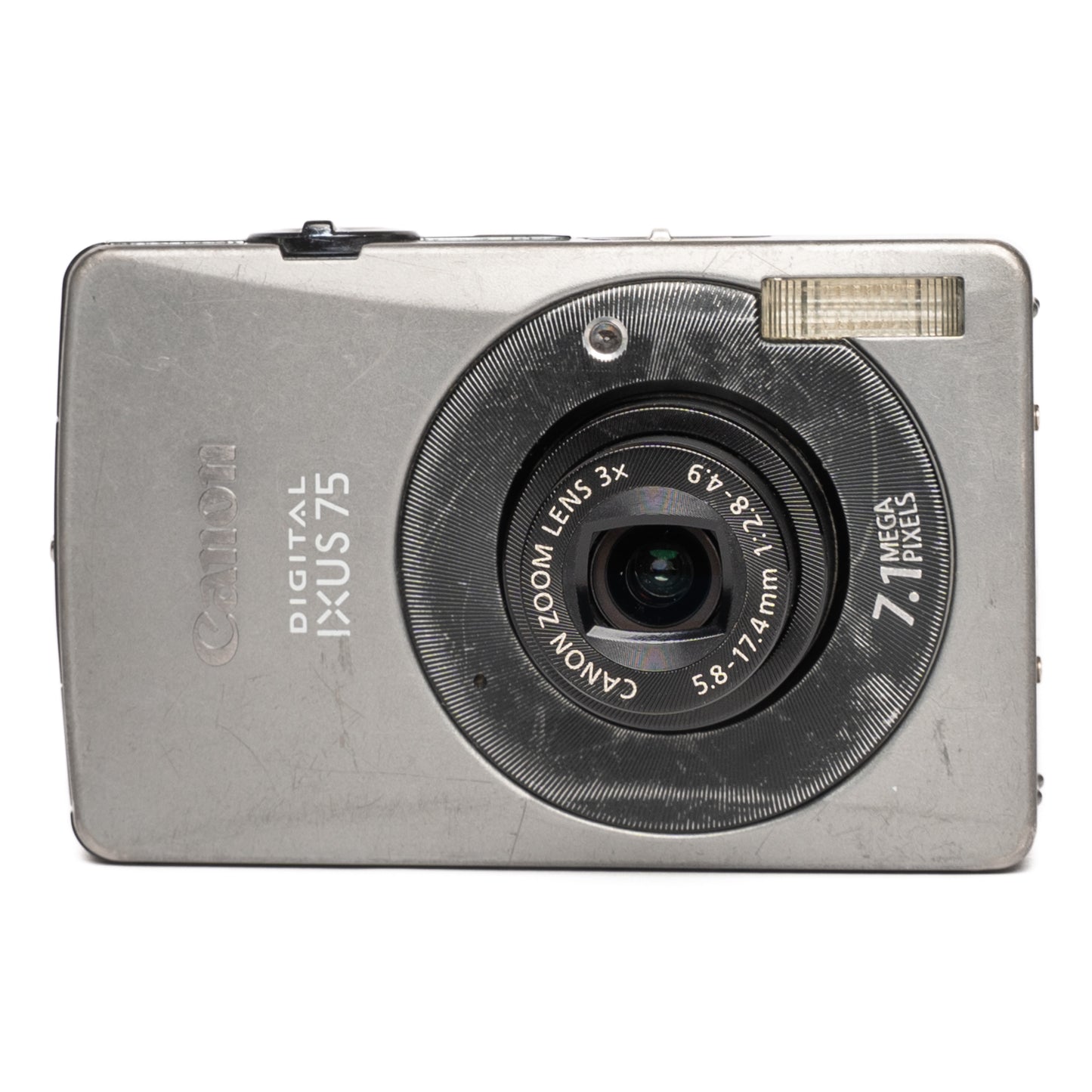 Canon Digital IXUS 75 7.1MP Silver Digital Camera - Well Used - SESKO