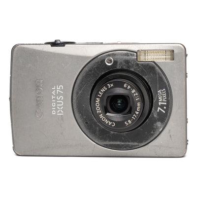 Canon Digital IXUS 75 7.1MP Silver Digital Camera - Well Used