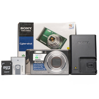 Sony Cyber-shot DSC-W370 14.1MP Silver Digital Camera - Good