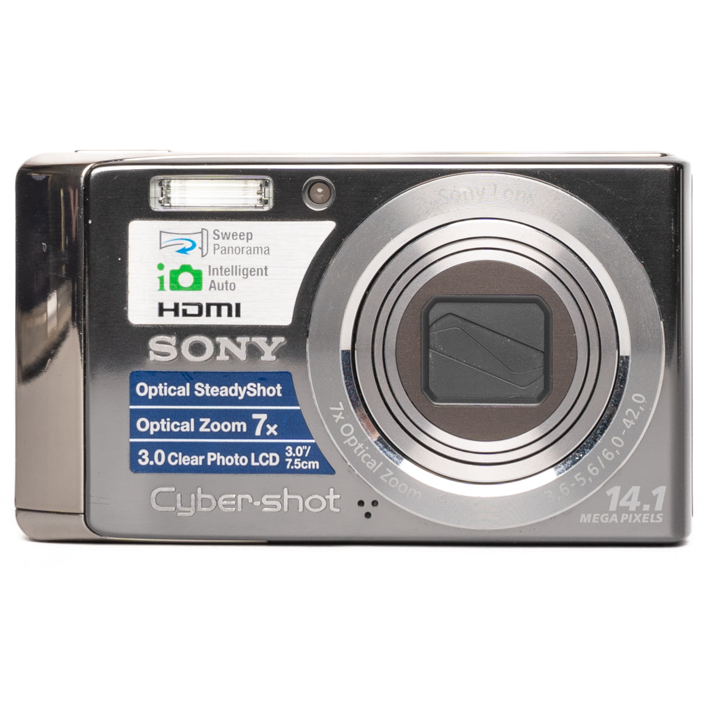 Sony Cyber-shot DSC-W370 14.1MP Silver Digital Camera - Good