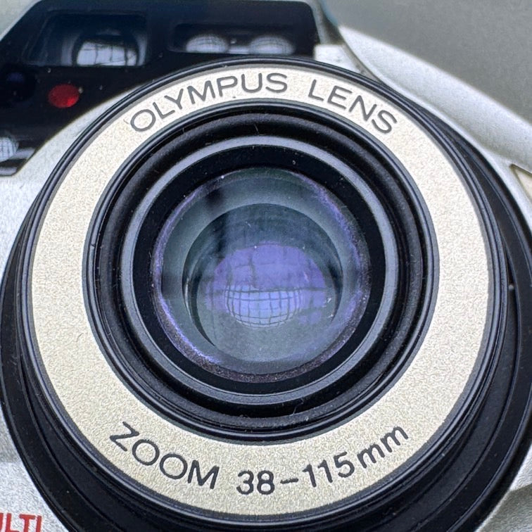 Olympus Mju II Zoom 115 35mm Film Camera - FULLY FUNCTIONAL