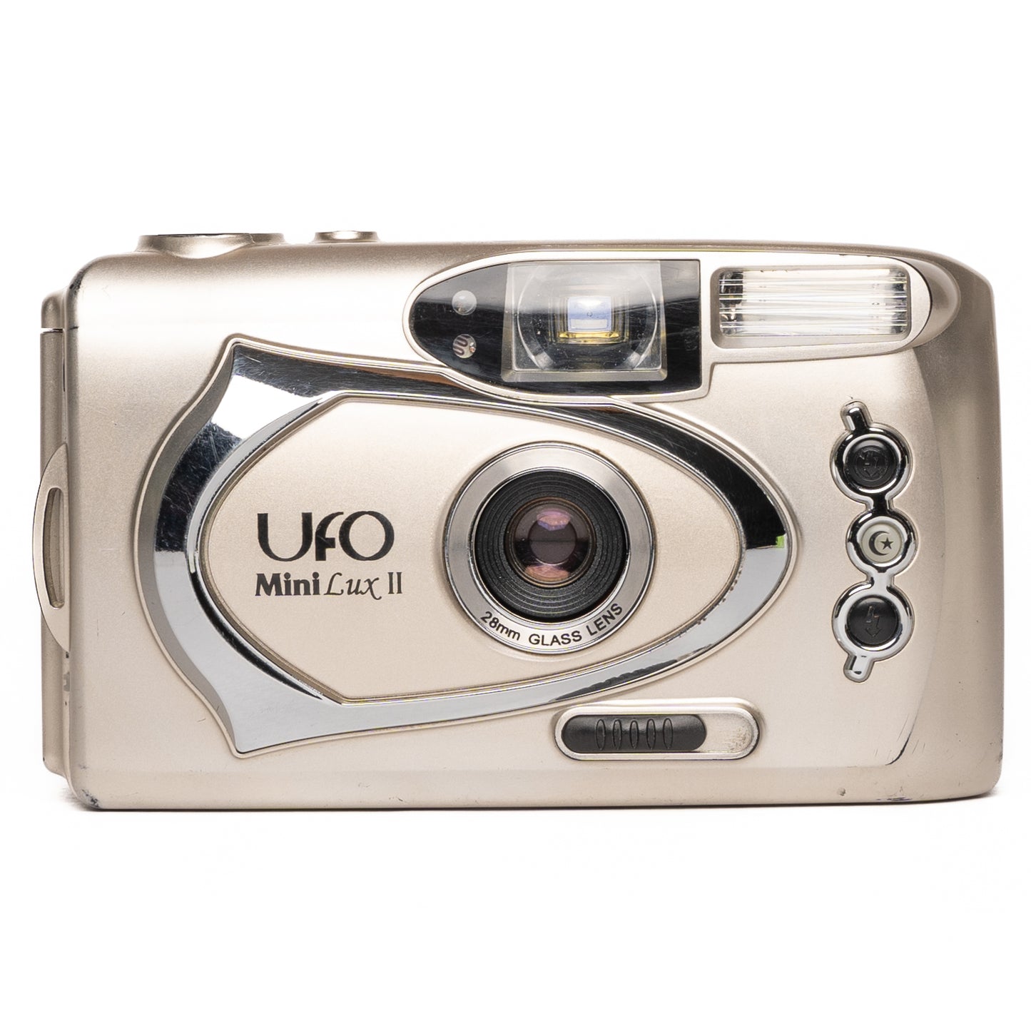 UFO Mini Lux II 35mm Gold Film Camera - Good