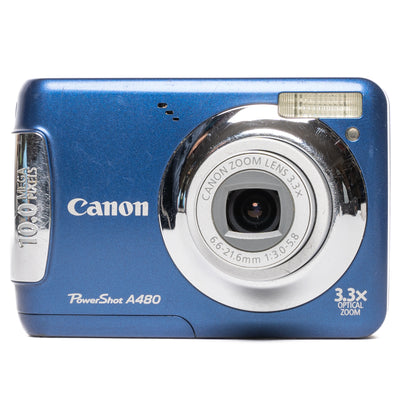 Canon PowerShot A480 10.0MP Blue Digital Camera - Well Used