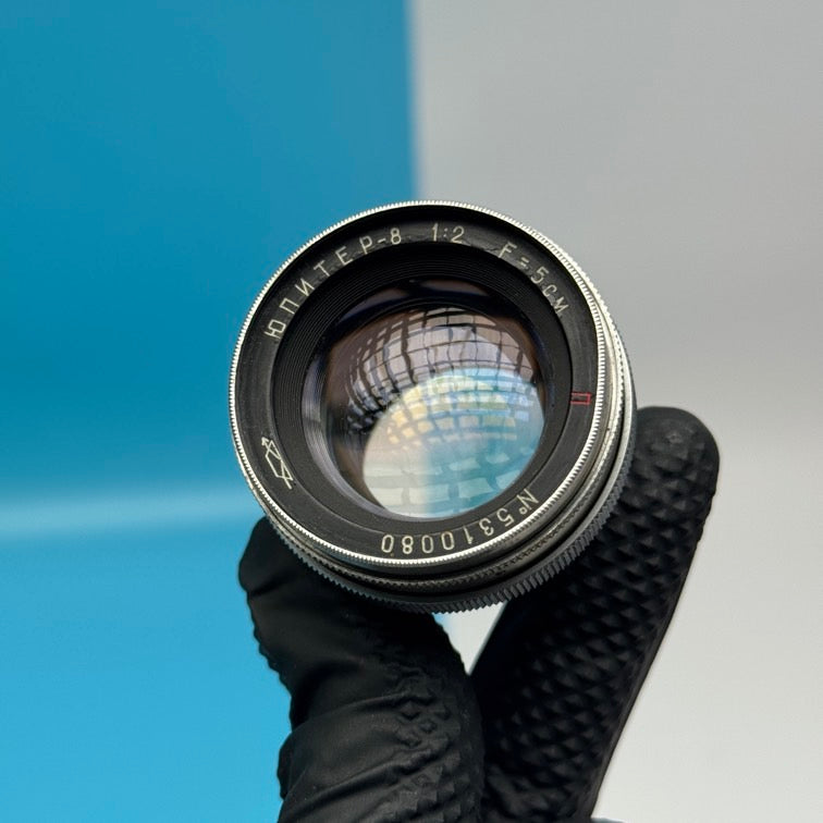 Jupiter-8 1:2 f=50mm Contax/Kiev RF Mount Lens - FULLY FUNCTIONAL