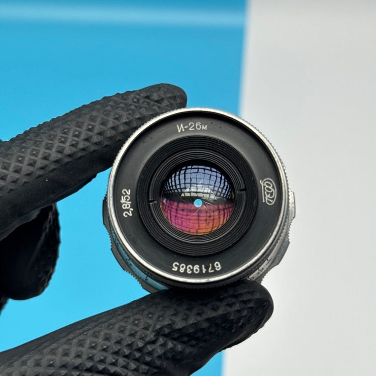 Industar-26m 1/2,8 f=52mm M39 Mount Lens - FULLY FUNCTIONAL