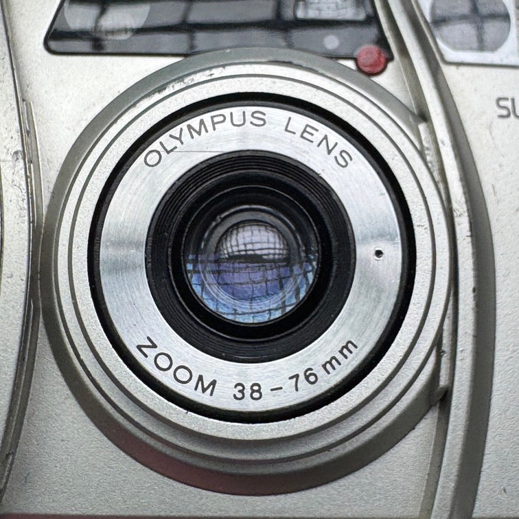 Olympus SuperZoom 76S 35mm Film Camera - FULLY FUNCTIONAL