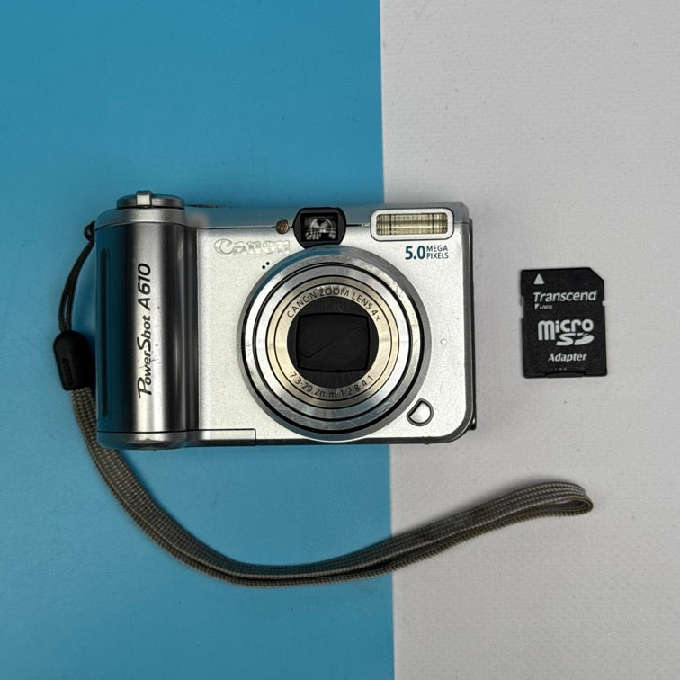 Canon PowerShot A610 5.0MP Digital Camera - FULLY FUNCTIONAL