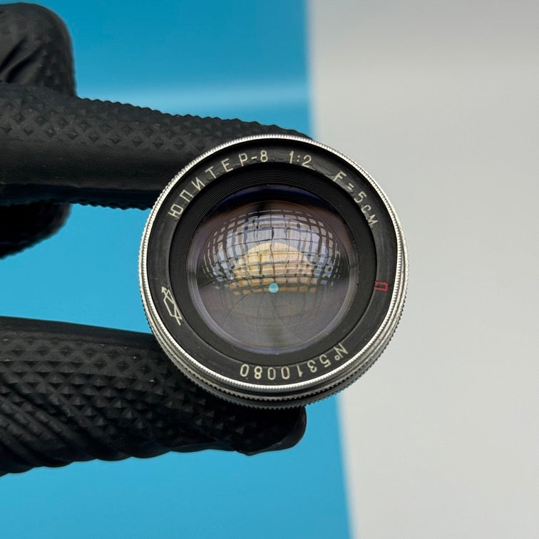 Jupiter-8 1:2 f=50mm Contax/Kiev RF Mount Lens - FULLY FUNCTIONAL