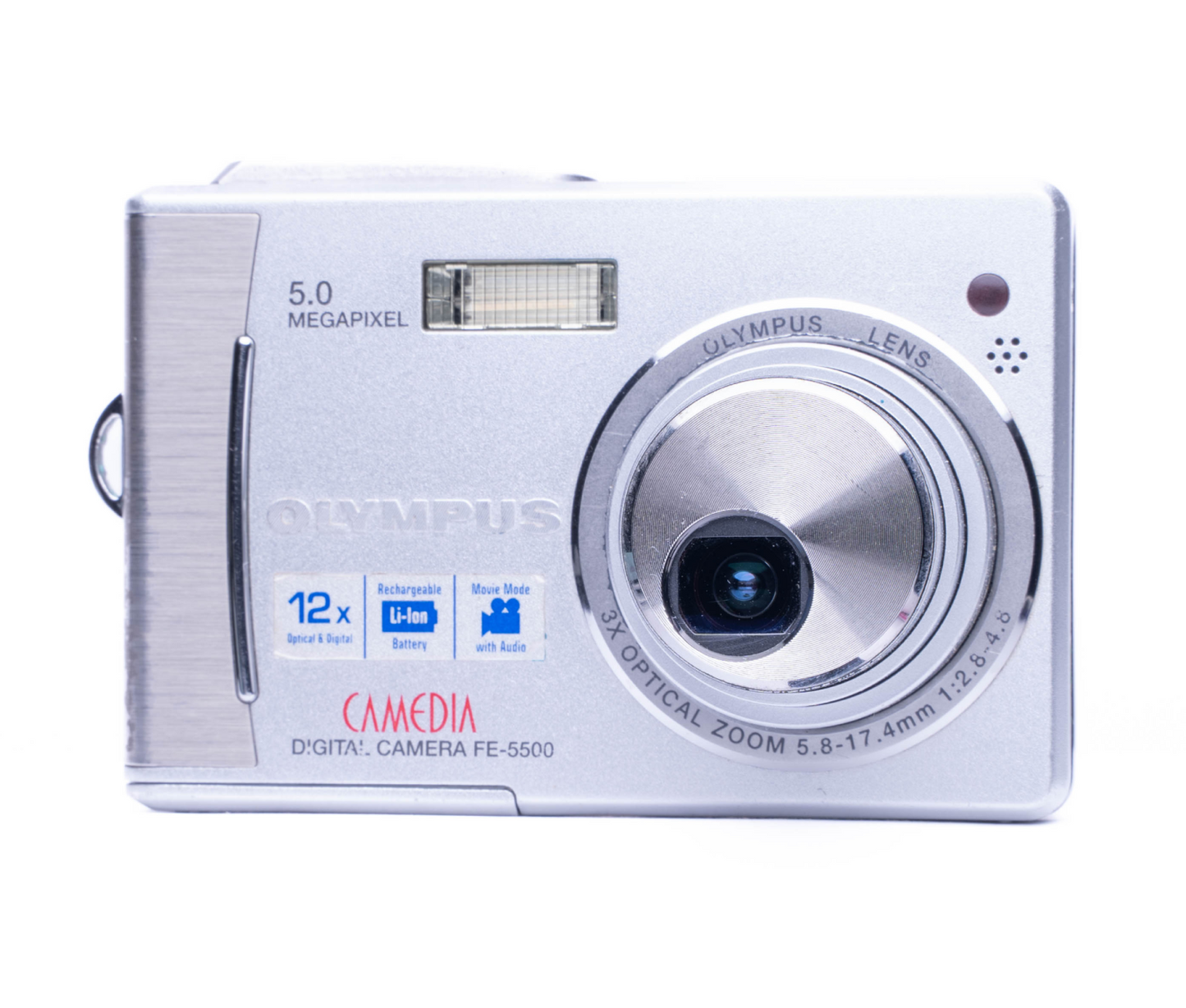 Olympus CAMEDIA FE-5500 5.0MP Silver - Good