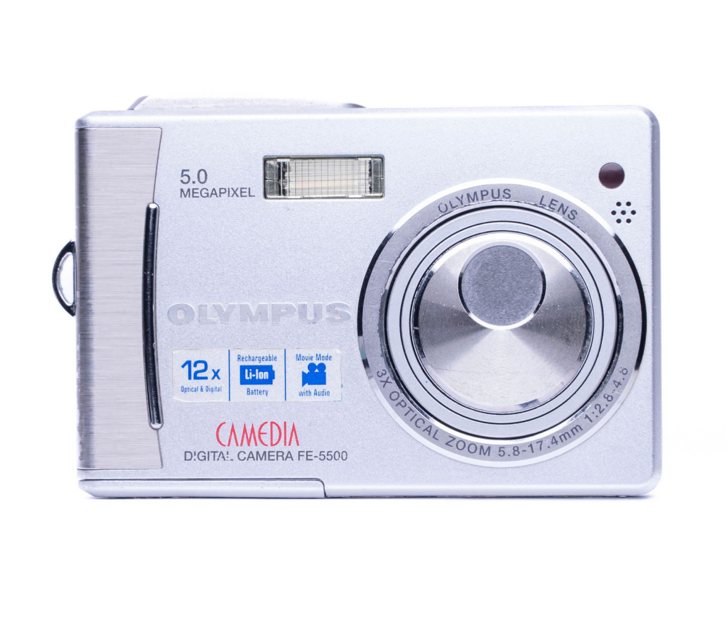 Olympus CAMEDIA FE-5500 5.0MP Silver - Good