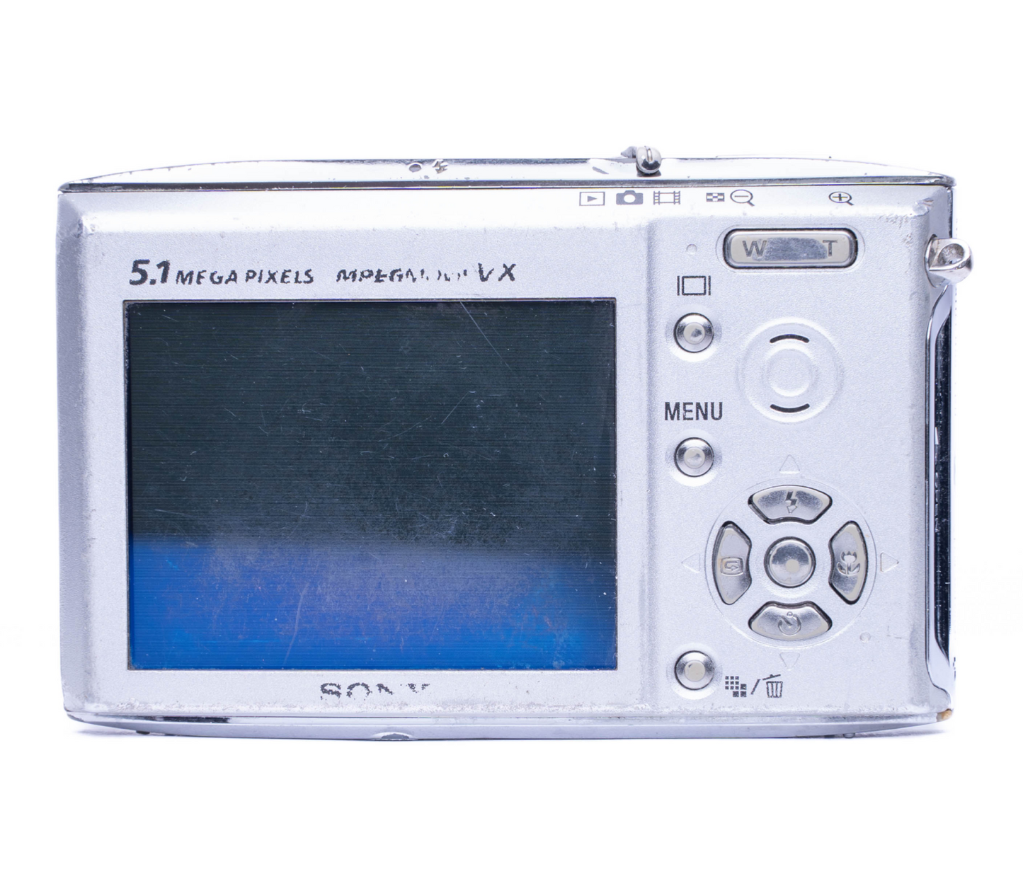 Sony Cyber-shot DSC-T5 5.1MP Silver - Well Used