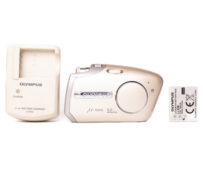 Olympus μ-mini Digital 5.0MP Gold - Good