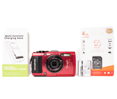 Olympus Tough TG-4 Waterproof 16.0MP Red - Good