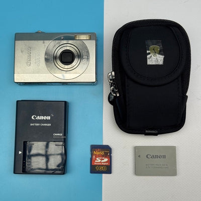 Canon Digital IXUS 90 IS 10.0MP Digital Camera - Fully Functional - Full Kit!