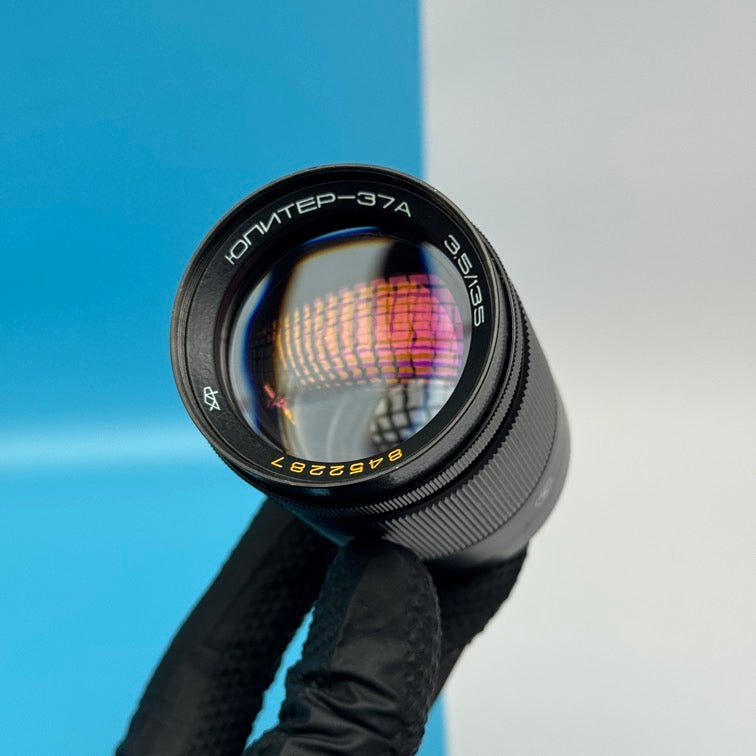 Jupiter-37a 135mm f/3.5 Soviet Portrait Lens M42 Mount 12 Blades - FULLY FUNCTIONAL