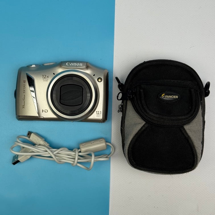 Canon PowerShot SX130 IS 12.1MP Digital Camera - FULLY FUNCTIONAL