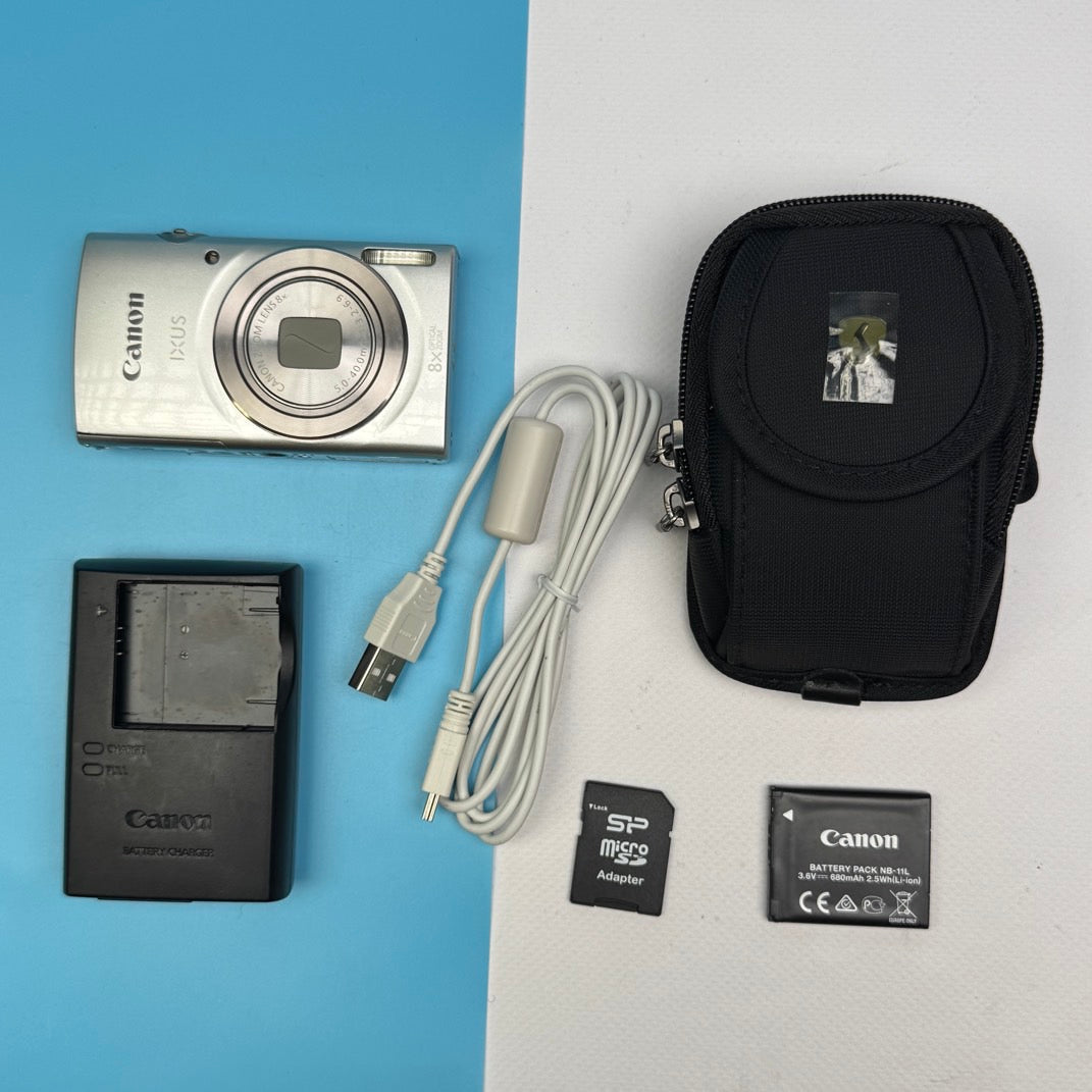 Canon IXUS 175 20.0MP Digital Camera - FULLY FUNCTIONAL - FULL KIT