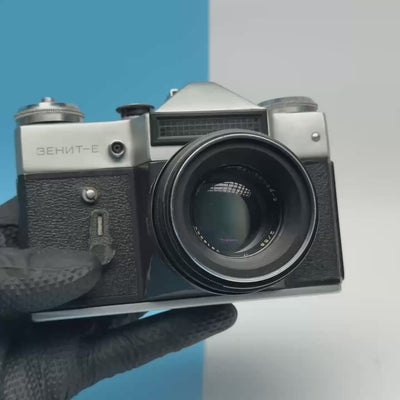 Zenit-E Film Camera with Helios-44-2 58mm f/2 Lens - FULLY FUNCTIONAL